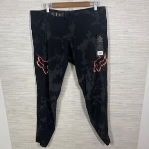 Fox Defend Black and Gray Camo pattern Pink Fox outline Sz.XL NWT